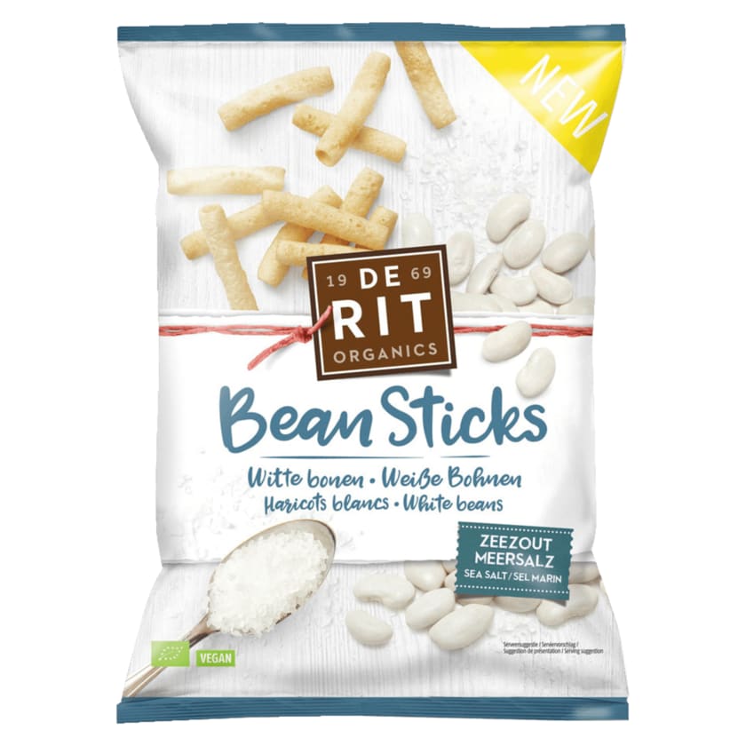 DeRit Bio Bean Sticks Meersalz 75g